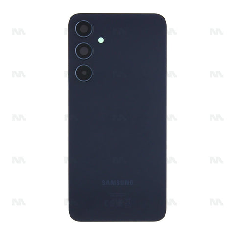 Vitre arrière pour Samsung Galaxy A55 5G A556B avec objectif, bleu marine, Original