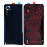 Vitre arrière pour Xiaomi Redmi Note 10 Pro avec objectif - gris onyx - OEM