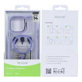 Étui Rixus Classic 03 avec MagSafe pour Apple iPhone 14 violet clair