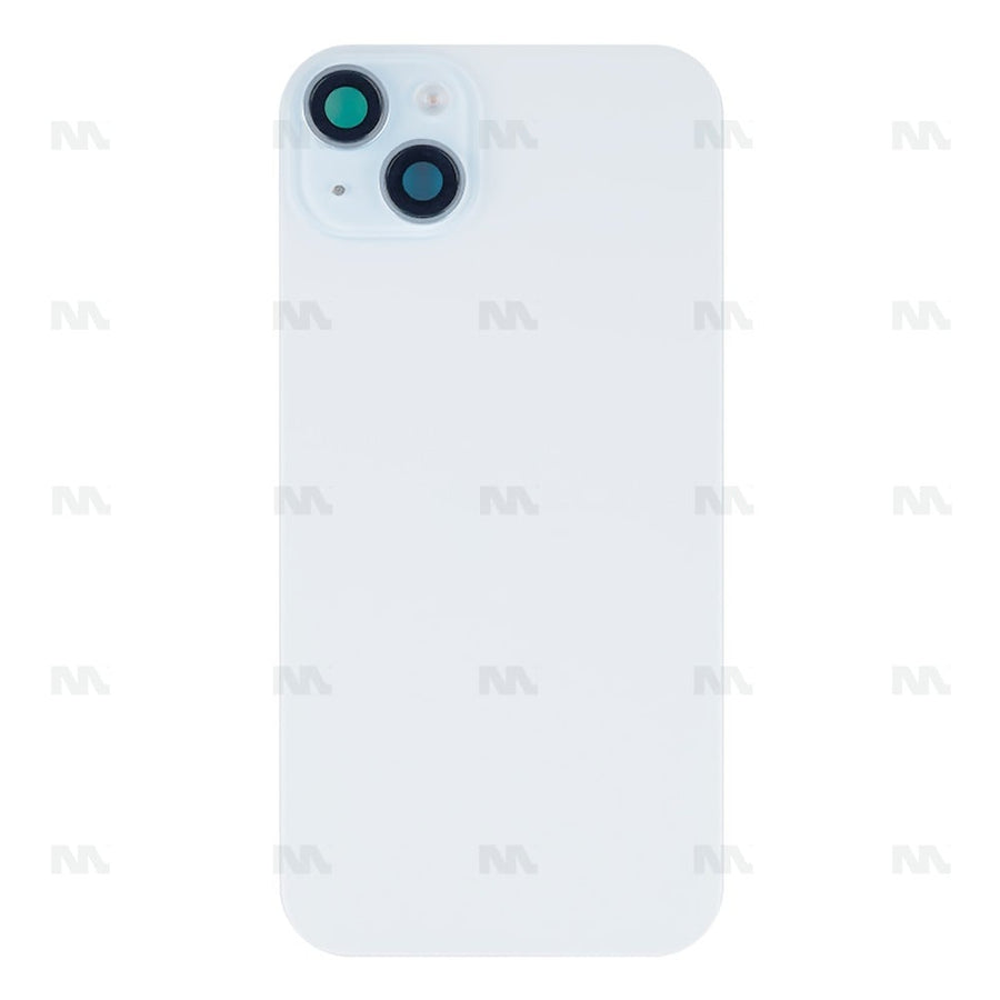 Vitre arrière avec NFC (Grand contour caméra) Compatible pour Apple iPhone 15 - Bleu