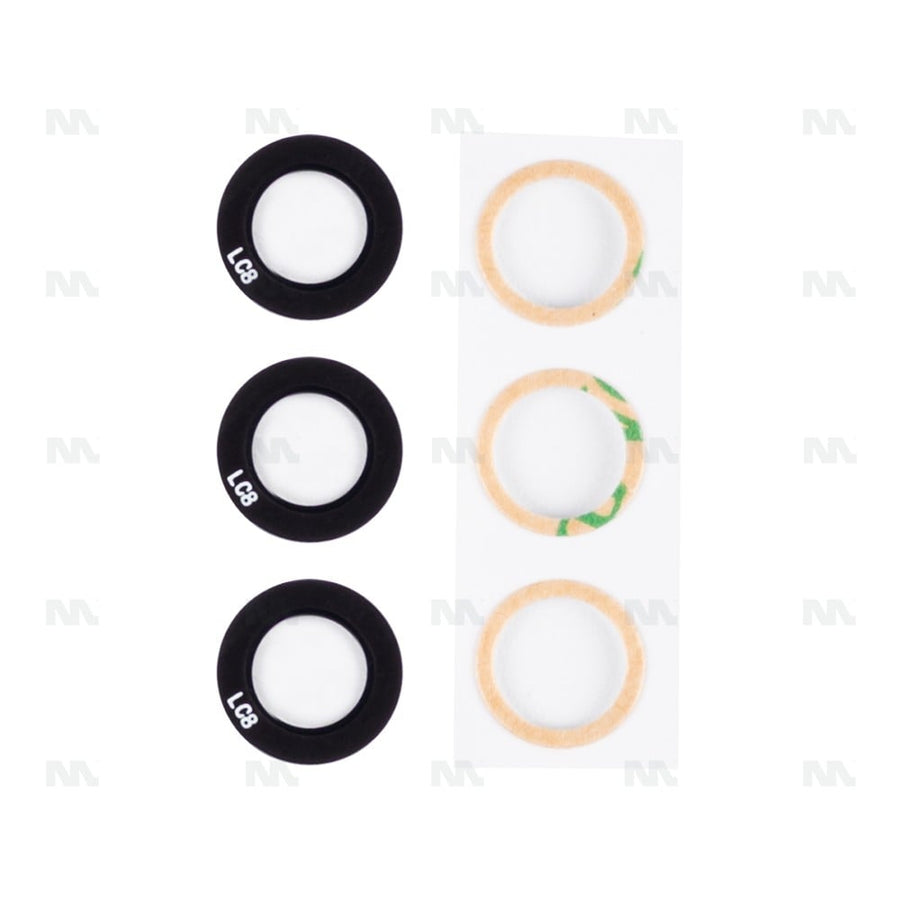 Cache pour objectif d'appareil photo pour Samsung Galaxy A13 5G A136B - Noir (3 pièces) - OEM