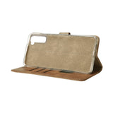 Bibliothèque Rixus pour Samsung Galaxy S21 Marron clair