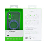 Coque Rixus SnapGrip 360 avec Anneau Support pour Apple iPhone 17 - Bleu