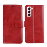 Rixus Bookcase pour Samsung Galaxy S21 5G Rouge foncé