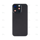 Vitre Arrière sans NFC, cadre d'appareil photo agrandi pour Apple iPhone 16 Pro - Noir Titane - Compatible