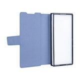 Étui portefeuille Rixus avec porte-stylo pour Samsung Galaxy Z Fold4 bleu sierra