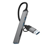 Adaptateur multiport Rixus RXHU05 USB-C 2 en 1