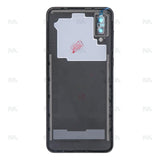 Vitre arrière pour Samsung Galaxy A02 A022F avec objectif noir OEM