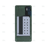 Vitre arrière pour Samsung Galaxy M52 M526B avec lentille noir brillant OEM