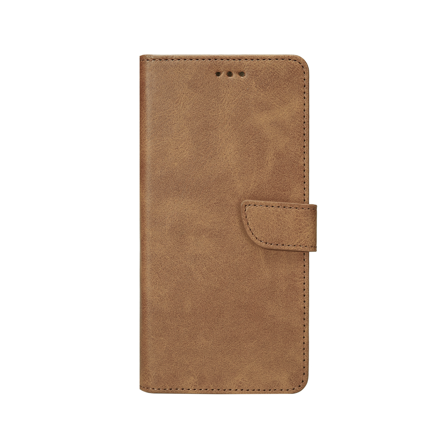 Rixus Bookcase pour Samsung Galaxy A24 4G Marron clair