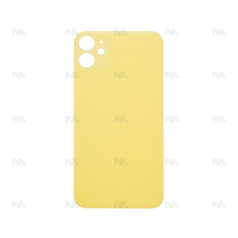 Vitre Arrière avec bloc complet pour Apple iPhone 11 - Jaune - Compatible
