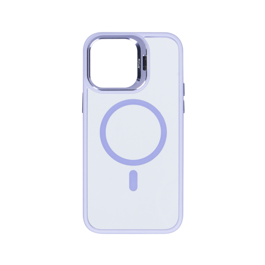 Étui Rixus Classic 03 avec MagSafe pour Apple iPhone 14 violet clair
