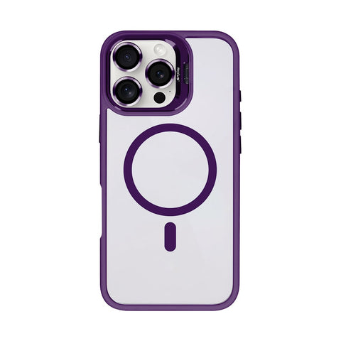 Étui Rixus Classic 03 avec MagSafe pour Apple iPhone 16 Pro Max violet foncé