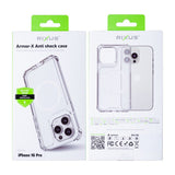 Étui antichoc Rixus Armor-X avec MagSafe pour Apple iPhone 16 Pro transparent