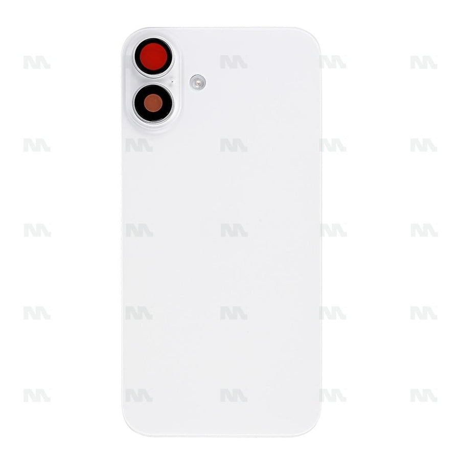 Vitre arrière avec NFC (Grand contour caméra) Compatible pour Apple iPhone 16 - Blanc