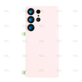 Vitre arrière pour Samsung Galaxy S25 Ultra S938B avec lentille Titanium Pink Gold OEM