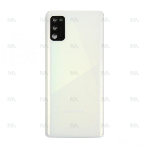 Vitre arrière pour Samsung Galaxy A41 A415F avec prisme pour objectif, couleur blanc cassé, OEM