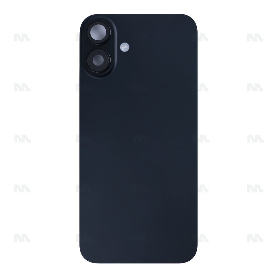 Vitre Arrière avec NFC, cadre d'appareil photo agrandi pour Apple iPhone 16 Plus – Noir – Reconditionné