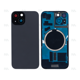 Vitre Arrière sans NFC, cadre de caméra agrandi Noir Compatible pour Apple iPhone 15 Plus