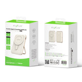 Batterie externe magnétique portable Rixus RXPB37 10 000 mAh avec support Rose Gold