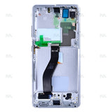 Chassis + Ecran LCD + Vitre pour Samsung Galaxy S21 Ultra 5G G998B Phantom Silver Pre - Assembled