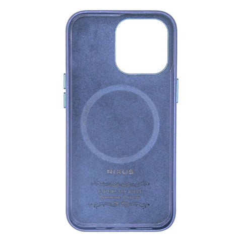 Étui Rixus Classic 02 avec MagSafe pour Apple iPhone 13 Pro bleu