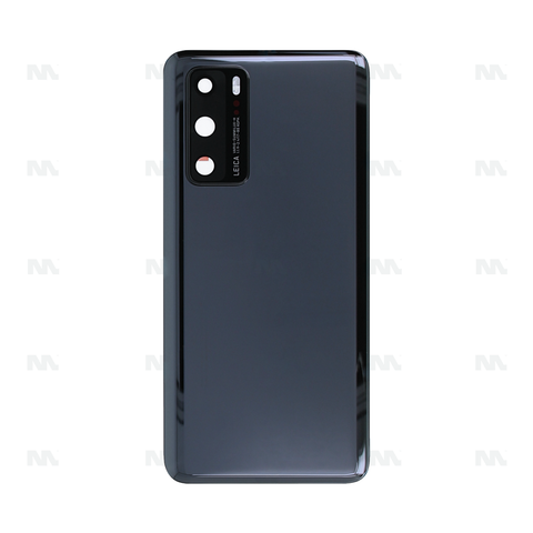 Vitre arrière pour Huawei P40 avec objectif - Noir - OEM