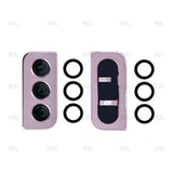 Couvercle d'objectif pour appareil photo Samsung Galaxy S21 5G G991B, rose doré