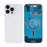 Vitre Arrière sans NFC pour Apple iPhone 16 Pro Max, bloc complet de l'appareil photo agrandi en titane blanc Compatible