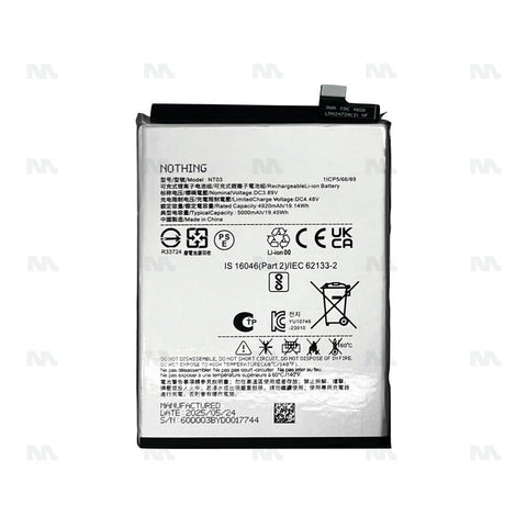 Batterie Nothing Phone 3, 3a Lite (NT03) - OEM