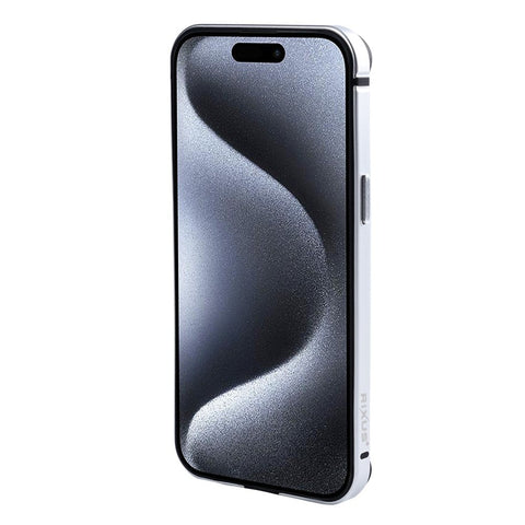Étui Rixus Crash Guard pour Apple iPhone 15 Pro Max blanc titane