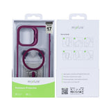 Étui Rixus Classic 03 avec MagSafe pour Apple iPhone 17 rose foncé