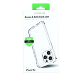 Étui antichoc Rixus Armor-X avec MagSafe pour Apple iPhone 16e transparent