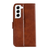 Rixus Bookcase pour Samsung Galaxy S22 5G Marron
