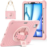 Étui antichoc Rixus RXTC08 pour Apple iPad Pro 11 pouces (2024) Rose cerisier en fleurs