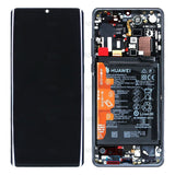 Ecran LCD complet + Vitre + Batterie pour Huawei P30 Pro (2019) / P30 Pro New Edition (2020) - Noir