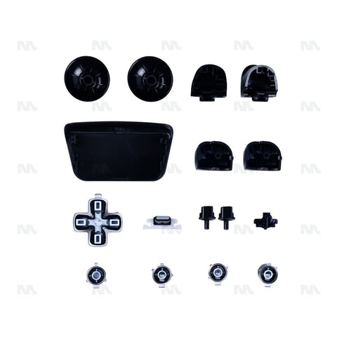 Jeu de boutons noir nuit (16 pièces) OEM pour manettes PlayStation 5