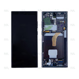 Chassis + Ecran Officiel Service Pack + Vitre pour Samsung Galaxy S22 Ultra S908B - Phantom Black