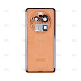 Vitre arrière pour Oppo Find X6 Pro avec objectif marron OEM