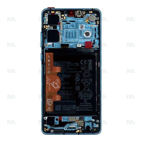 Ecran LCD complet + Vitre pour Huawei P30 New Version (ELE-L29, ELE-L09) - Aurora Blue