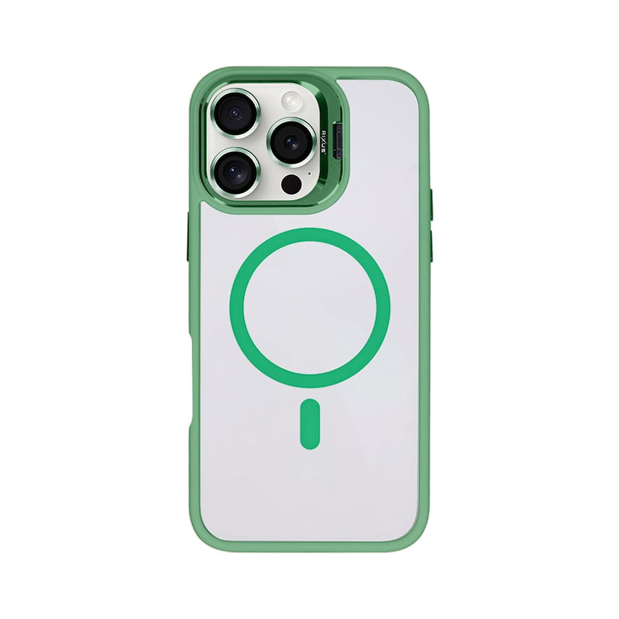 Étui Rixus Classic 03 avec MagSafe pour Apple iPhone 16 Pro Max vert clair