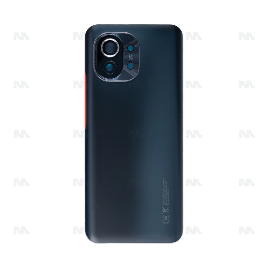 Vitre arrière Xiaomi Mi 11 avec objectif, gris nuit, OEM