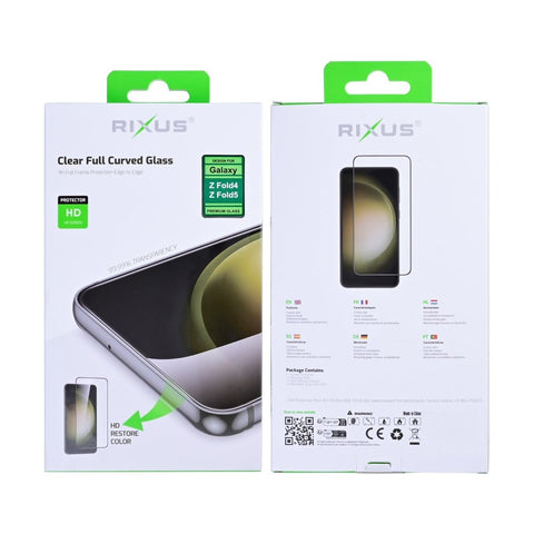 Verre trempé Rixus Clear HD pour Samsung Galaxy Z Fold4, Z Fold5