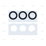 Ensemble de caches pour objectif d'appareil photo pour Samsung Galaxy S22 S901B (3 pièces) Compatible