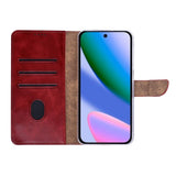 Étui Portefeuille Rixus Pour Google Pixel 11 Rouge Foncé