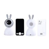 Écoute-Bébé Vidéo WiFi d'Intérieur 3MP 8TM - Blanc