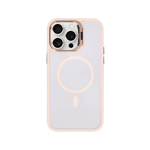 Étui Rixus Classic 03 avec MagSafe pour Apple iPhone 15 Pro rose clair