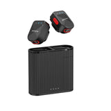 Microphone miniature sans fil Rixus RXMIC03 pour diffusion en direct et enregistrement vidéo – Noir