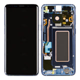 Chassis + Ecran Officiel Service Pack + Vitre pour Samsung Galaxy S9 G960F - Coral Blue