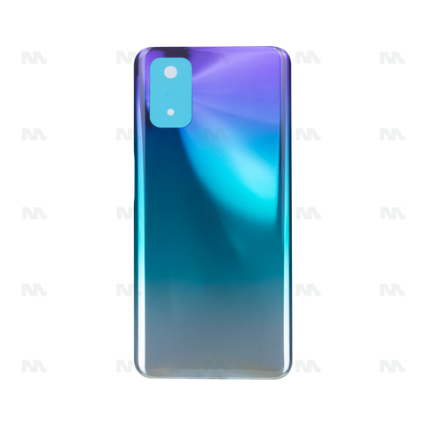 Vitre arrière pour Oppo A72 sans objectif, couleur Aurora Purple, OEM